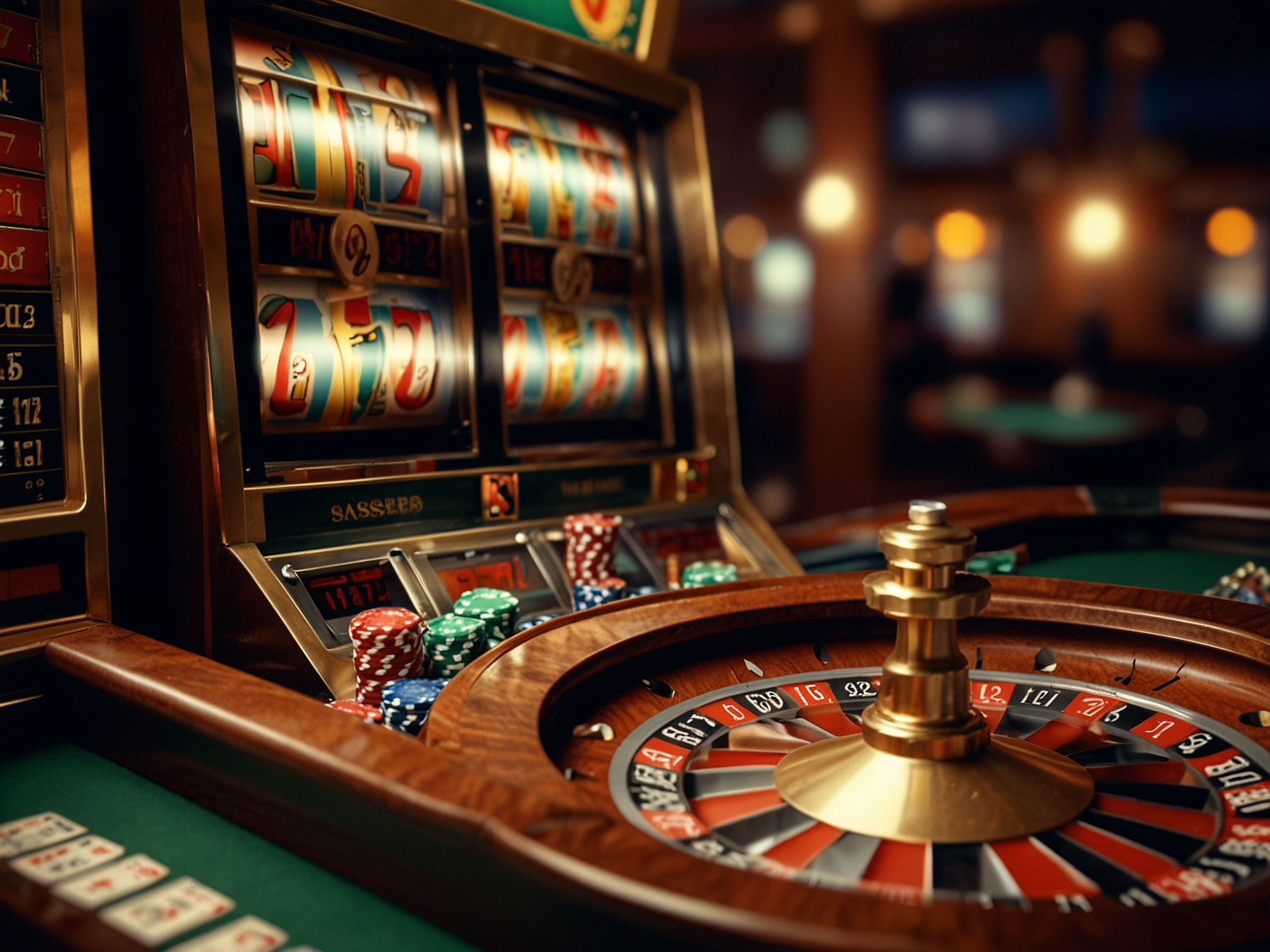 Slots and live casino collage